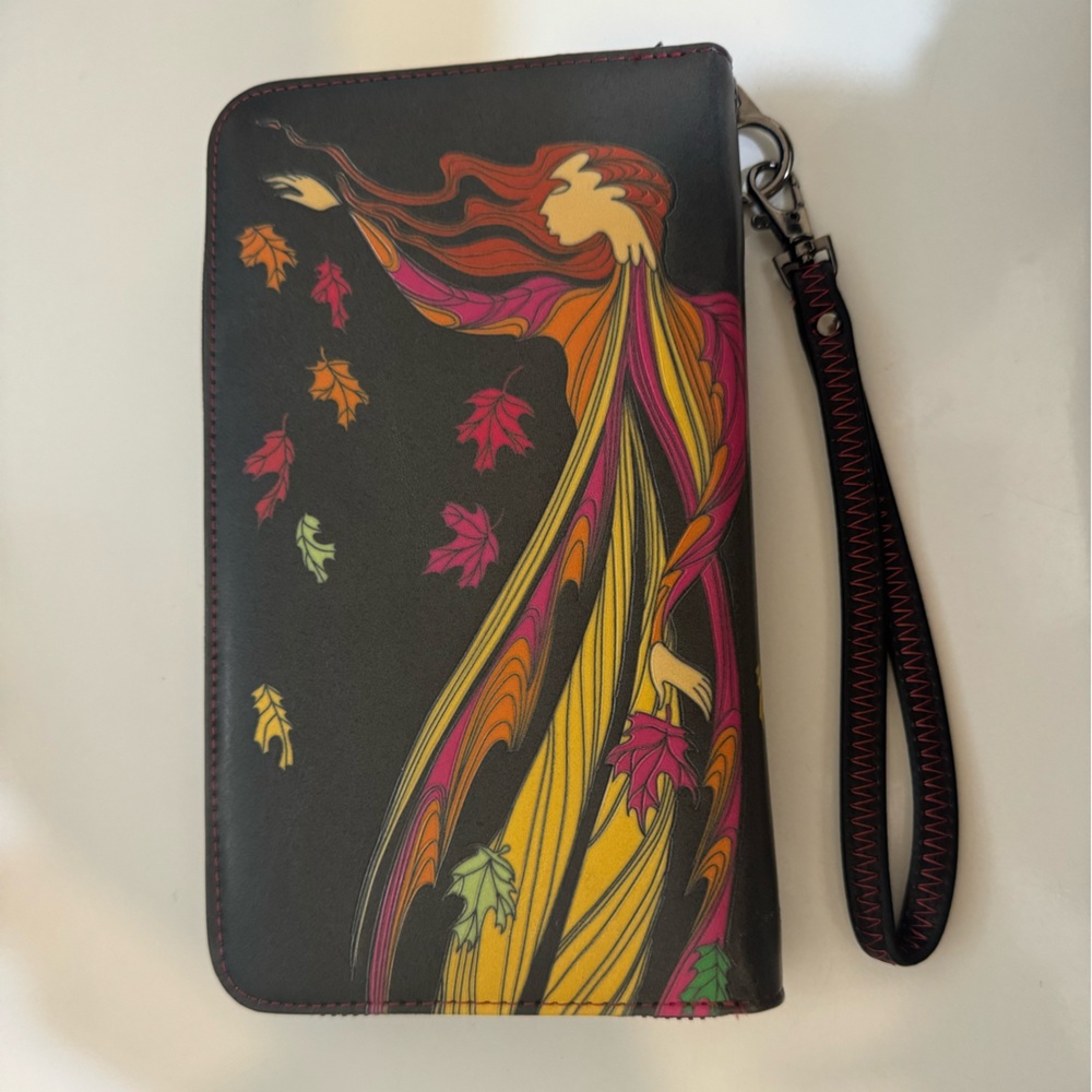 Maxine Noel Large Wallet - The Leaf Dancer Artsy Native American Vintage